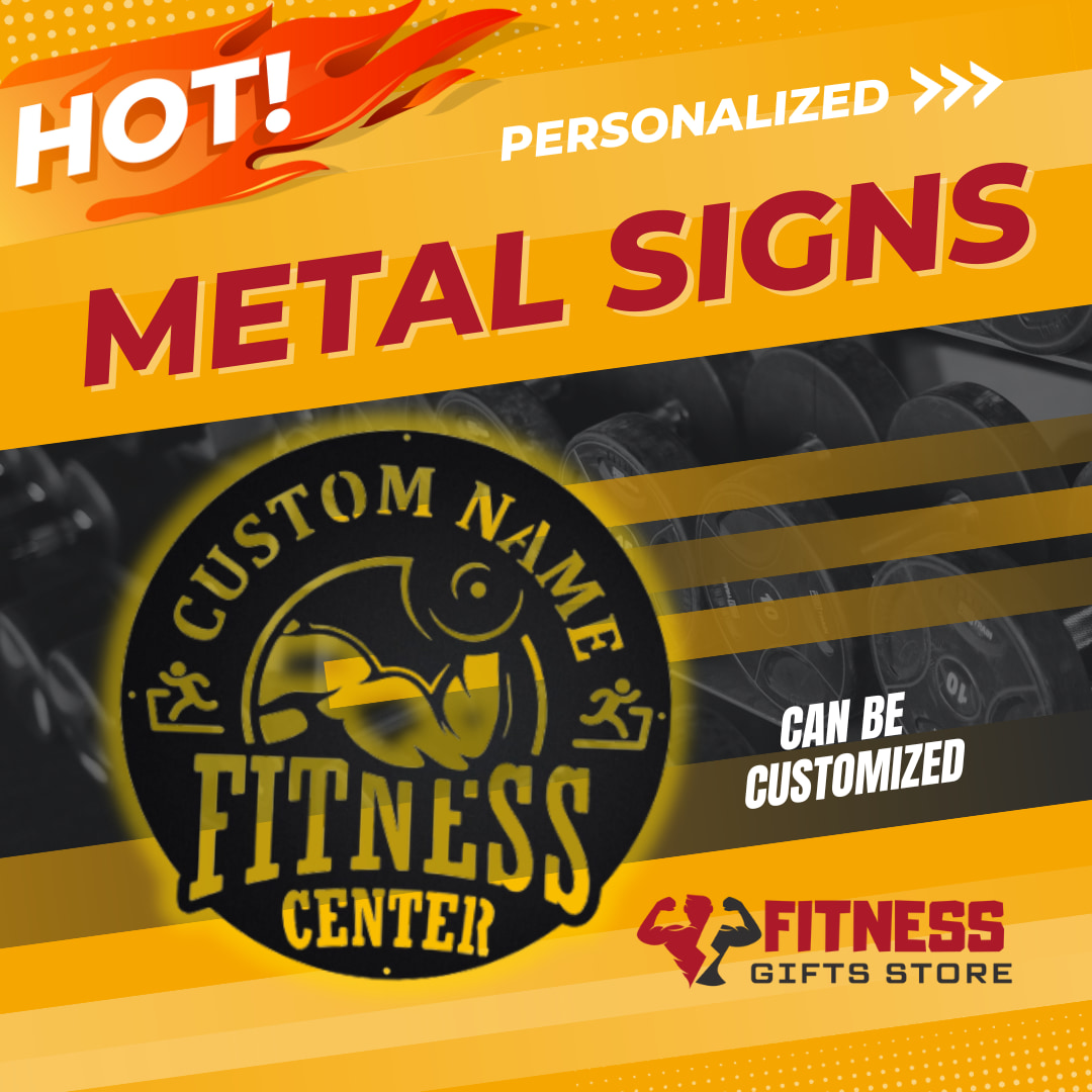 Fitness Gifts Store Metal Sign