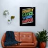 Nobody Cares Work Harder Fitness Motivational Gym Canvas Print Official Fitness Merch