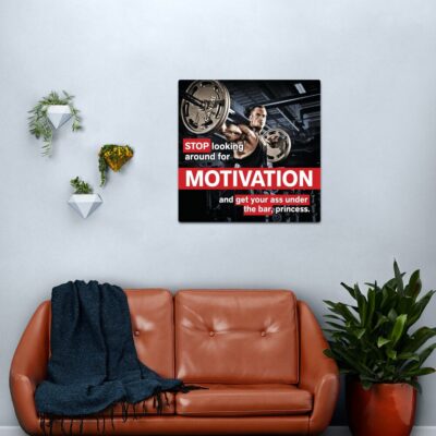 Bodybuilding Inspirational Workout Fitness Quote Canvas Print Official Fitness Merch