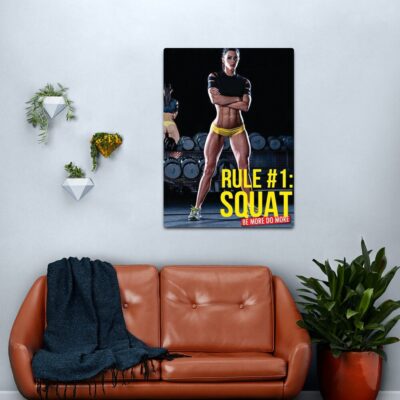 Women'S Fitness Inspirational Quote Canvas Print Official Fitness Merch