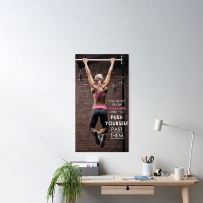 Women'S Fitness Inspirational Quote And Saying Poster Official Fitness Merch