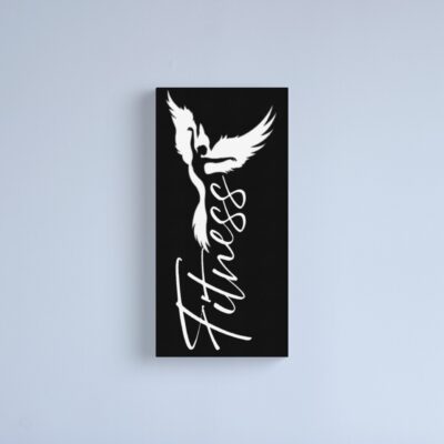 Fitness Training With Bird Woman Canvas Print Official Fitness Merch