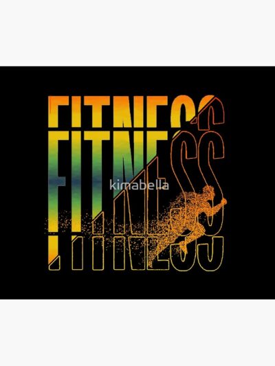 Fitness Training With Colorful Cuts Tapestry Official Fitness Merch