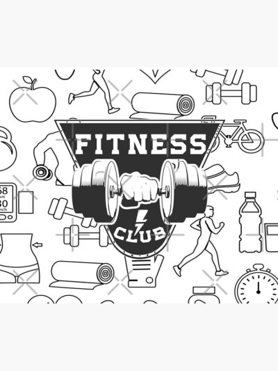 Fitness Center | Fitness Club Tapestry Official Fitness Merch