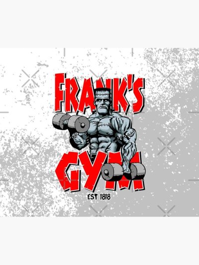 Frank'S Gym Frankenstein Halloween Bodybuilding Fitness Tapestry Official Fitness Merch