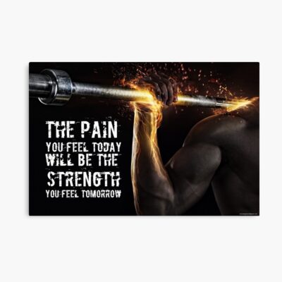 Gym Artwork Training Workout Motivation Quote Weight Lifting Fitness Wall Art Print Great Gift Gym Home Wall Decor Picture Poster Official Fitness Merch