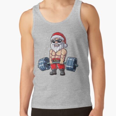 Fitness Christmas Shirt Santa Deadlift Gym Xmas Men Gifts Tank Top Official Fitness Merch