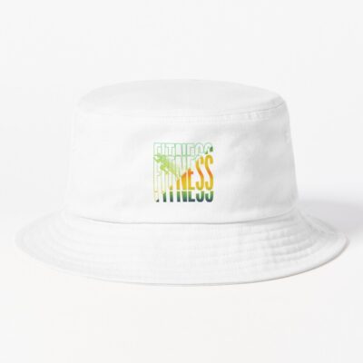 Fitness Training With Colorful Cuts Bucket Hat Official Fitness Merch