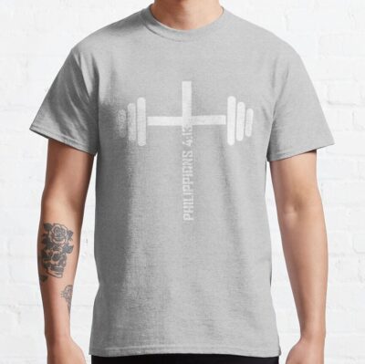 Christian Fitness Philippians 4:13 Bible Verse T-Shirt Official Fitness Merch