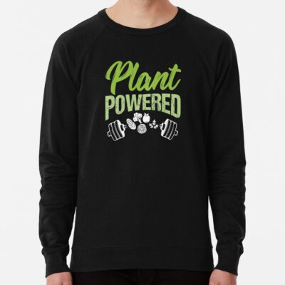 Fitness Bodybuilder Bodybuilding Plant Powered Gift Idea Sweatshirt Official Fitness Merch