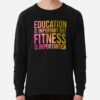 Fitness Is Importanter In Watercolor Sweatshirt Official Fitness Merch