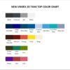 tank top color chart - Fitness Gifts Store