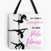 Yes I Have A Superpower It'S Called Pole Fitness Tote Bag Official Fitness Merch