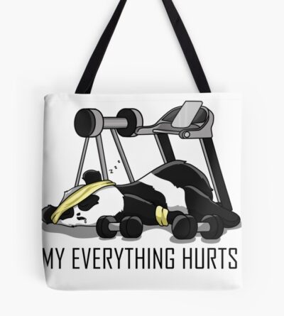 Panda Bear Fitness Sore Cute Gift Tote Bag Official Fitness Merch