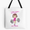 Barbell Girl, Girls Who Lift, Fitness Girl Tote Bag Official Fitness Merch