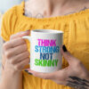 think strong not skinny inspirational fitness coffee mug r 7u4dyj 1000 - Fitness Gifts Store