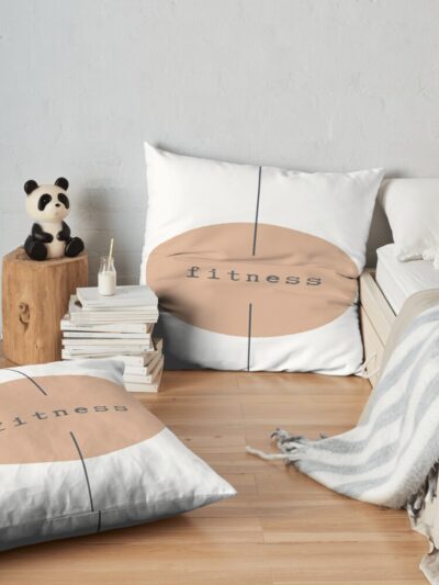 Fitness Throw Pillow Official Fitness Merch