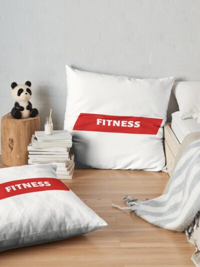 Fitness Throw Pillow Official Fitness Merch