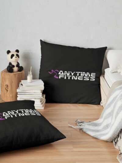 Anytime Fitness,Anytime,Anytime Fitness,Anytime,Anytime Fitness,Anytime Throw Pillow Official Fitness Merch