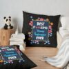 Fitness Instructor Best Ever Throw Pillow Official Fitness Merch