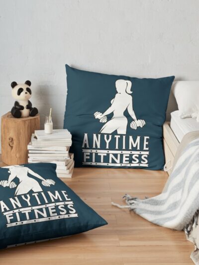 Anytime Fitness Throw Pillow Official Fitness Merch