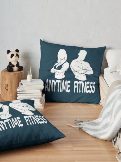 Anytime Fitness Throw Pillow Official Fitness Merch