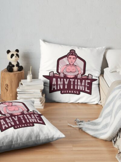 Anytime Fitness Stuff Throw Pillow Official Fitness Merch