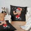 Fitness Santa Christmas Gym Throw Pillow Official Fitness Merch