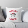 Monthly Fitness, Fitness Instructor Throw Pillow Official Fitness Merch