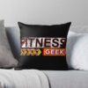 Pursue Fitness | Fitness Geek | Fitmc Throw Pillow Official Fitness Merch