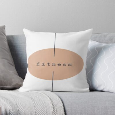 Fitness Throw Pillow Official Fitness Merch