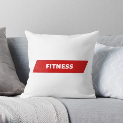 Fitness Throw Pillow Official Fitness Merch