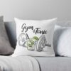 Gym & Tonic Throw Pillow Official Fitness Merch