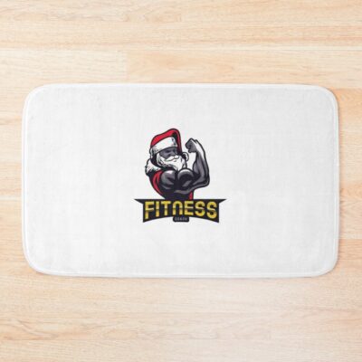 Fitness Coach, Fitness Challenge Bath Mat Official Fitness Merch