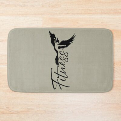 Fitness Training With Bird Woman Bath Mat Official Fitness Merch