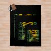 Fitness Training With Colorful Cuts Throw Blanket Official Fitness Merch