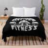 Himbo Fitness Gym Fitness Bodybuilding Motivation Throw Blanket Official Fitness Merch