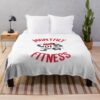 Monthly Fitness, Fitness Instructor Throw Blanket Official Fitness Merch