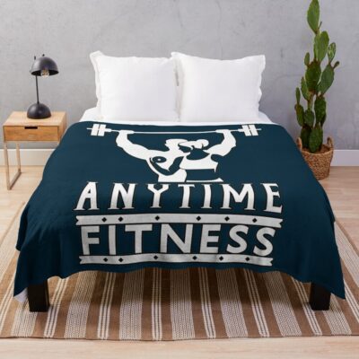 Anytime Fitness Throw Blanket Official Fitness Merch