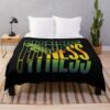 Fitness Training With Colorful Cuts Throw Blanket Official Fitness Merch