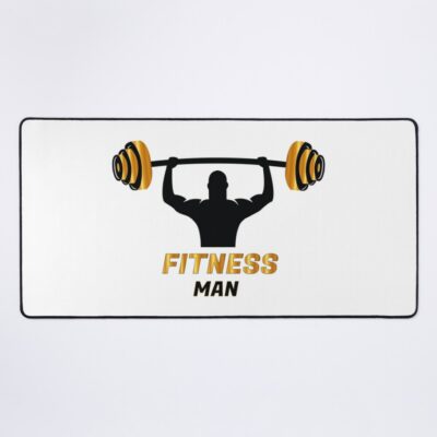 Fitness Man Design Mouse Pad Official Fitness Merch