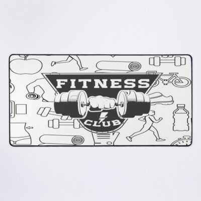 Fitness Center | Fitness Club Mouse Pad Official Fitness Merch