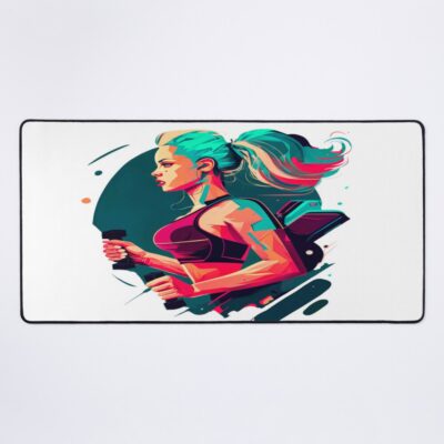 Fitness Girl Mouse Pad Official Fitness Merch