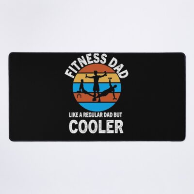 Fitness Dad Like A Regular Dad But Cooler,Funny Fitness  Best Gift For Fathers Day. Very Bad Bike Ride Mouse Pad Official Fitness Merch