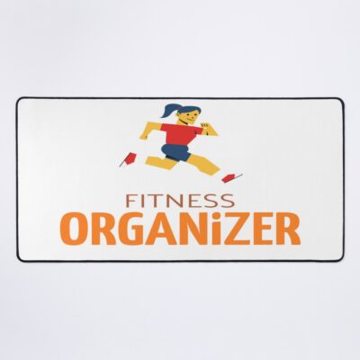 Fitness Organizer, Workout Plan Fitness Plan Mouse Pad Official Fitness Merch