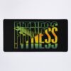 Fitness Training With Colorful Cuts Mouse Pad Official Fitness Merch