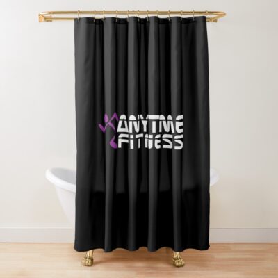 Anytime Fitness,Anytime,Anytime Fitness,Anytime,Anytime Fitness,Anytime Shower Curtain Official Fitness Merch