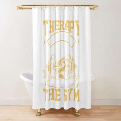 Gym: Fueling The Fitness Lifestyle And Wellness Journey, Healthy Lifestyle, Mental Fitness, Positive Mindset, Shower Curtain Official Fitness Merch