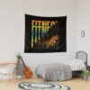 Fitness Training With Colorful Cuts Tapestry Official Fitness Merch