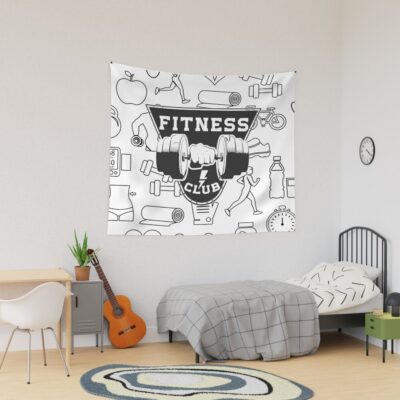 Fitness Center | Fitness Club Tapestry Official Fitness Merch